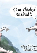 1,5 m Mindestabstand!